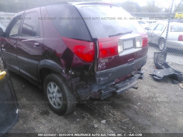 3G5DA03E42S566171 - 2002 BUICK RENDEZVOUS CX MAROON photo 6