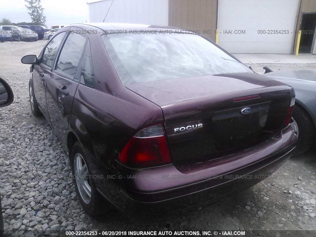 1FAFP34N67W352736 - 2007 FORD FOCUS ZX4/S/SE/SES 勃艮第红 照片 3
