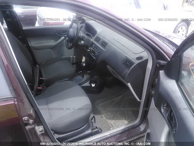 1FAFP34N67W352736 - 2007 FORD FOCUS ZX4/S/SE/SES 勃艮第红 照片 5