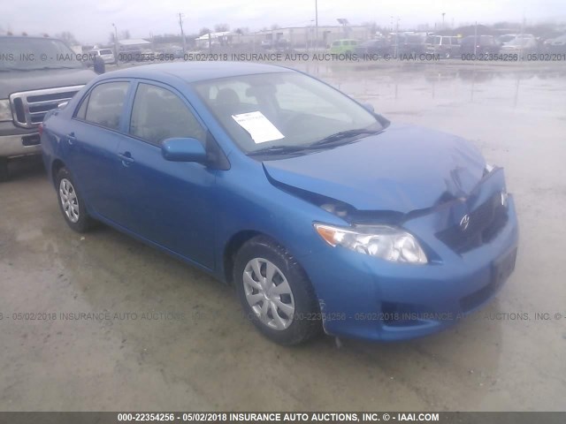 2T1BU40E09C158857 - 2009 TOYOTA COROLLA S/LE/XLE BLUE photo 1