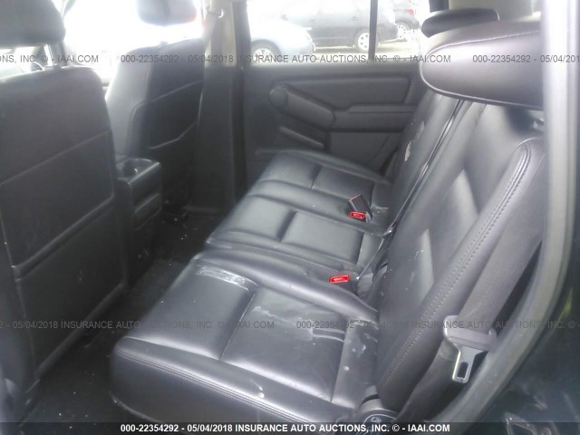 1FMEU75898UB18520 - 2008 FORD EXPLORER LIMITED BLACK photo 8