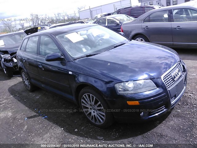 WAUNF78P78A032901 - 2008 AUDI A3 2.0 PREMIUM Navy photo 1