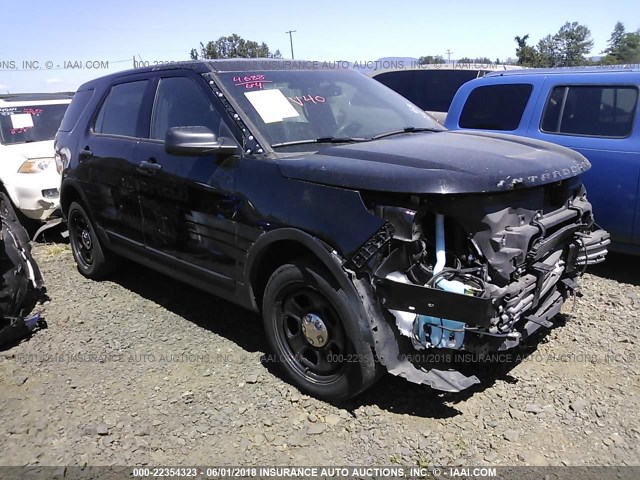 1FM5K8AT3FGC27556 - 2015 FORD EXPLORER POLICE INTERCEPTOR BLACK photo 1