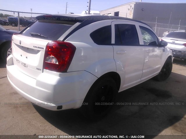 1B3HB48AX9D222747 - 2009 DODGE CALIBER SXT WHITE photo 4