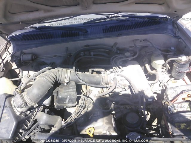 4TANL42N6VZ278722 - 1997 TOYOTA TACOMA GOLD photo 10