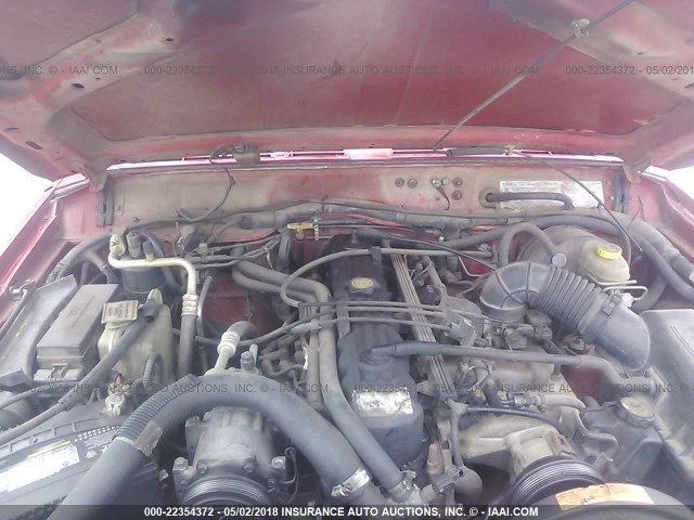 1J4FT68S2WL165785 - 1998 JEEP CHEROKEE SPORT/CLASSIC წითელი ფოტო 10