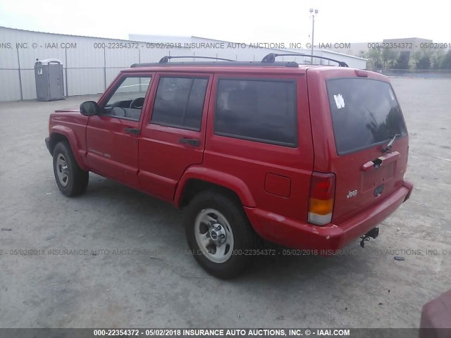 1J4FT68S2WL165785 - 1998 JEEP CHEROKEE SPORT/CLASSIC წითელი ფოტო 3