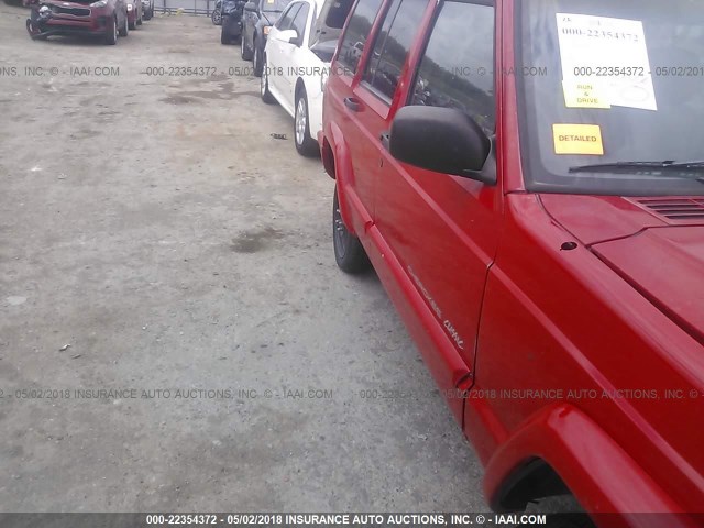 1J4FT68S2WL165785 - 1998 JEEP CHEROKEE SPORT/CLASSIC RED photo 6