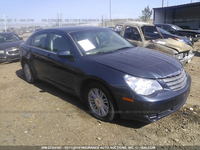 1C3LC56K68N254714 - 2008 CHRYSLER SEBRING TOURING Dark Blue photo 1