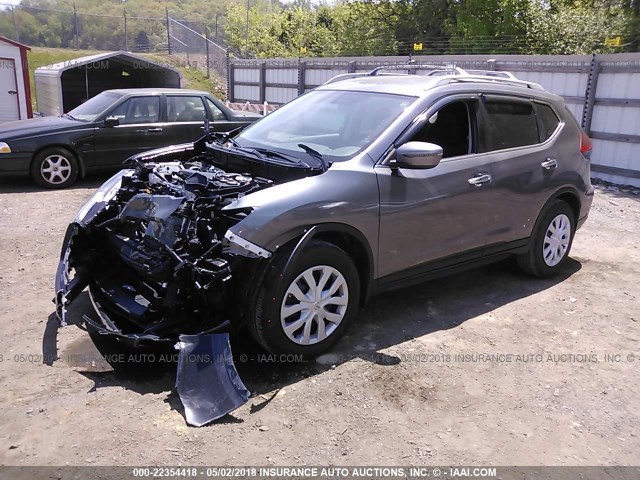 5N1AT2MT7HC832632 - 2017 NISSAN ROGUE S/SL GRAY photo 2