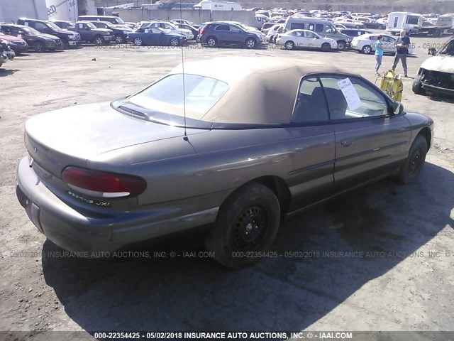 3C3EL55H1YT276358 - 2000 CHRYSLER SEBRING JXI BROWN photo 4