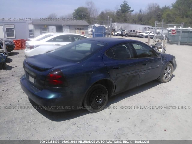 2G2WP552761140433 - 2006 PONTIAC GRAND PRIX BLUE photo 4