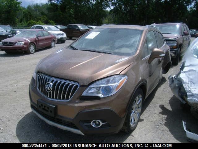 KL4CJCSB3GB580296 - 2016 BUICK ENCORE BROWN photo 2