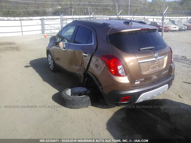 KL4CJCSB3GB580296 - 2016 BUICK ENCORE BROWN photo 3