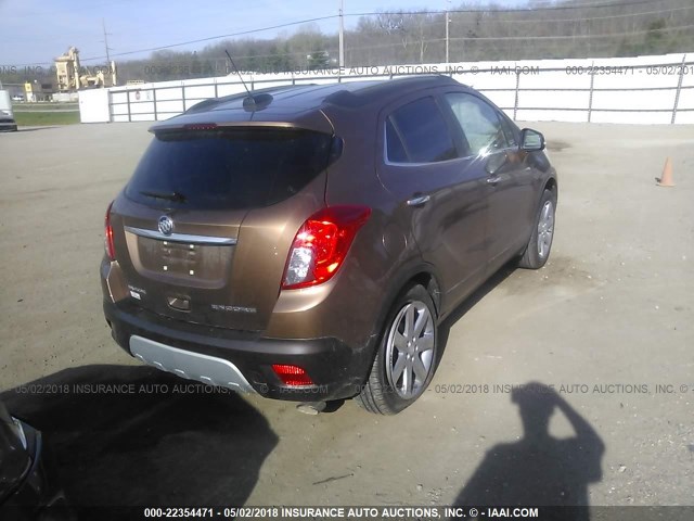 KL4CJCSB3GB580296 - 2016 BUICK ENCORE BROWN photo 4