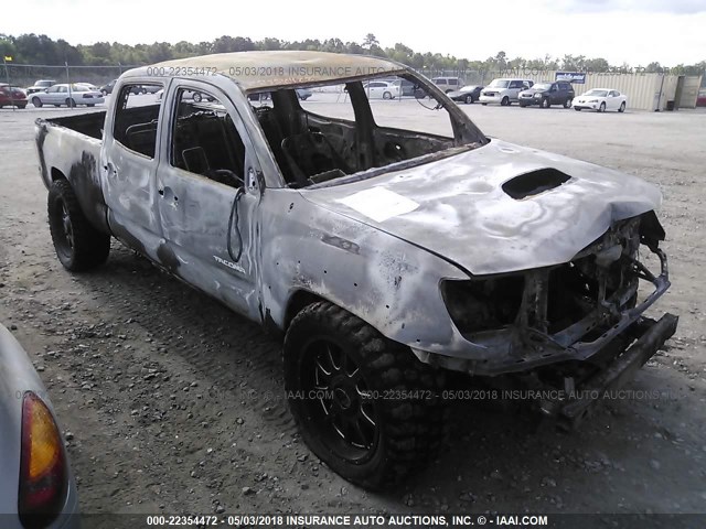 3TMMU4FN4BM036922 - 2011 TOYOTA TACOMA DOUBLE CAB LONG BED GRAY photo 1