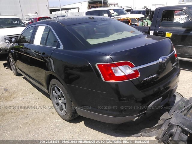 1FAHP2FW3AG134117 - 2010 FORD TAURUS LIMITED BLACK photo 3