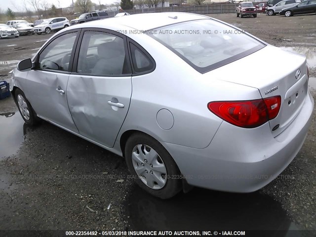 KMHDU46D07U220762 - 2007 HYUNDAI ELANTRA GLS/SE/LIMITED SILVER photo 3