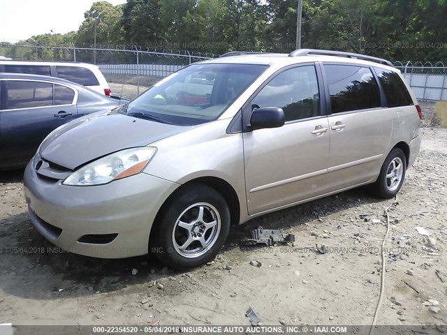 5TDZA23C36S420671 - 2006 TOYOTA SIENNA CE/LE TAN photo 2