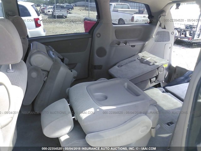 5TDZA23C36S420671 - 2006 TOYOTA SIENNA CE/LE TAN photo 8