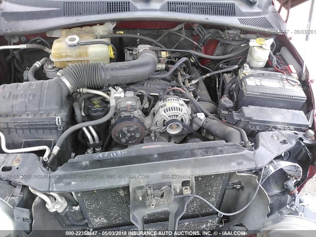 1J4GL38K45W679721 - 2005 JEEP LIBERTY RENEGADE RED photo 10
