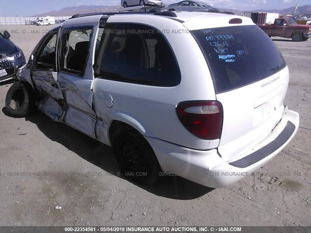 1B4GP44352B625195 - 2002 DODGE GRAND CARAVAN SPORT WHITE photo 3