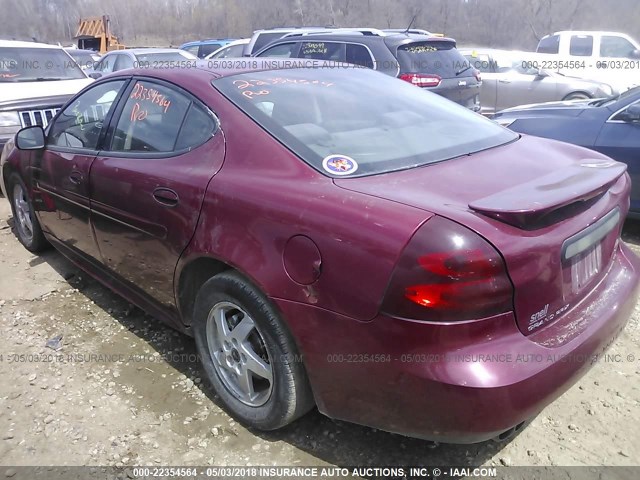 2G2WP522041250337 - 2004 PONTIAC GRAND PRIX GT RED photo 3