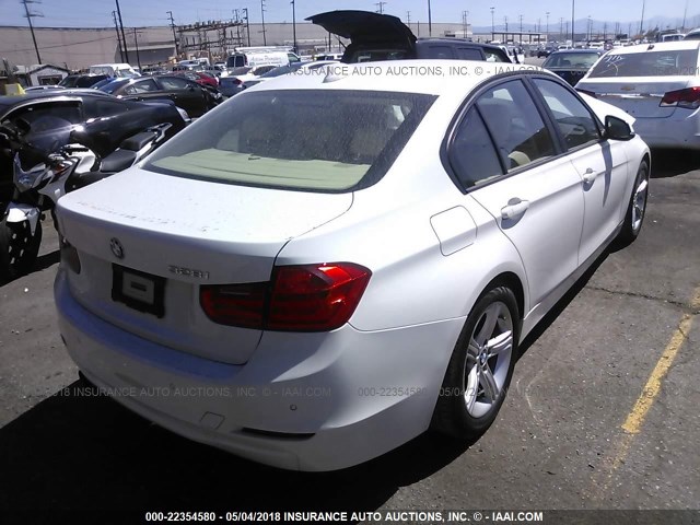 WBA3C1G57DNR46162 - 2013 BMW 328 I SULEV WHITE photo 4