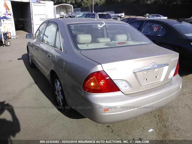 4T1BF28B01U123375 - 2001 TOYOTA AVALON XL/XLS GOLD photo 3