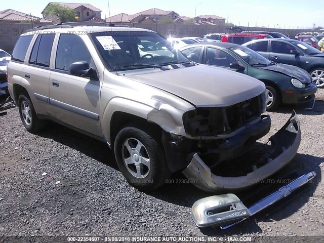 1GNDS13S452231825 - 2005 CHEVROLET TRAILBLAZER LS/LT TAN photo 1