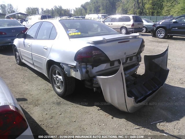 1G2NW52E74C229245 - 2004 PONTIAC GRAND AM GT SILVER photo 3