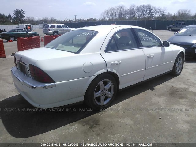1LNHM87A92Y634993 - 2002 LINCOLN LS 白色 照片 4