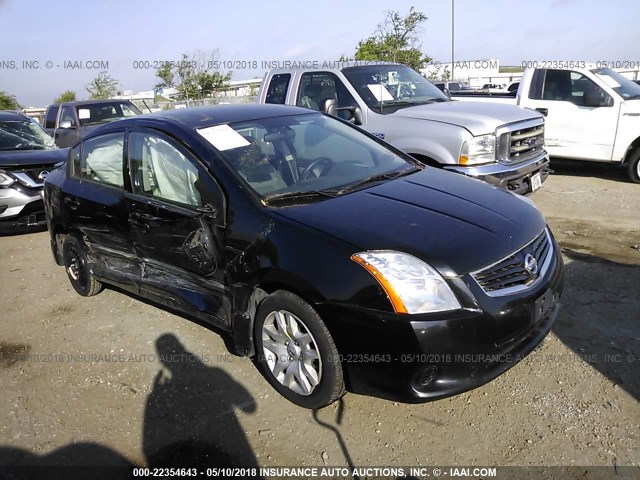 3N1AB6AP6CL650409 - 2012 NISSAN SENTRA 2.0/2.0S/SR/2.0SL BLACK photo 1