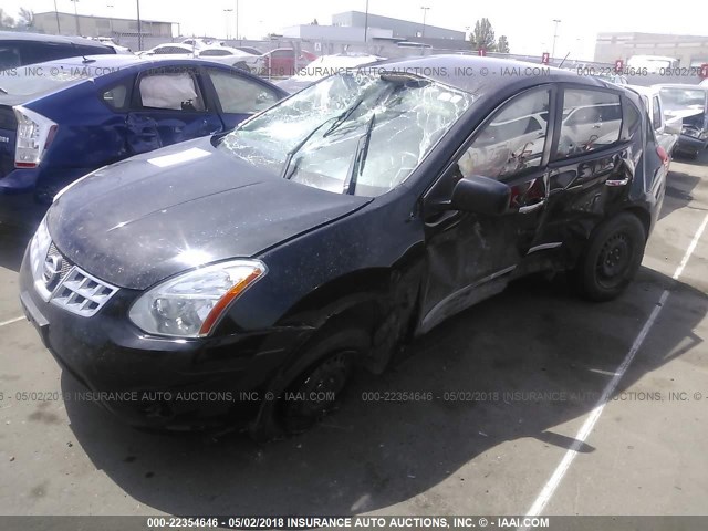 JN8AS5MV3DW645279 - 2013 NISSAN ROGUE S/SV BLACK photo 2