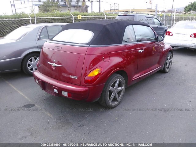 3C3AY75S15T266030 - 2005 CHRYSLER PT CRUISER GT RED photo 4