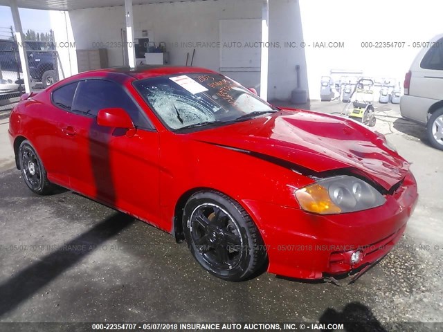 KMHHN65F63U054738 - 2003 HYUNDAI TIBURON GT RED photo 1