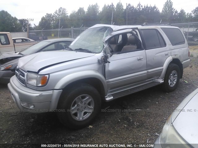 JT3GN87R2Y0171299 - 2000 TOYOTA 4RUNNER LIMITED SILVER photo 2