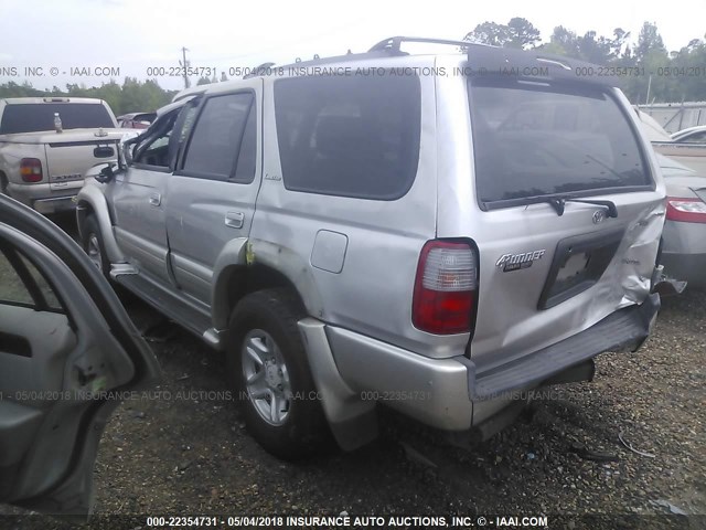 JT3GN87R2Y0171299 - 2000 TOYOTA 4RUNNER LIMITED SILVER photo 3