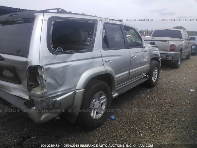 JT3GN87R2Y0171299 - 2000 TOYOTA 4RUNNER LIMITED SILVER photo 4