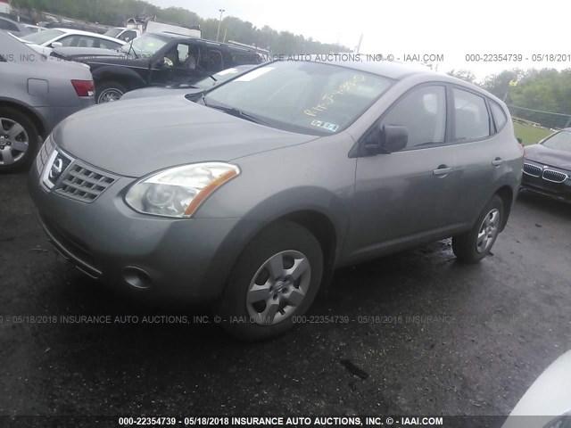 JN8AS58T58W304903 - 2008 NISSAN ROGUE S/SL GRAY photo 2