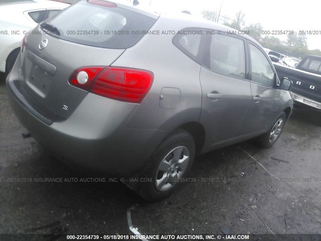 JN8AS58T58W304903 - 2008 NISSAN ROGUE S/SL GRAY photo 4