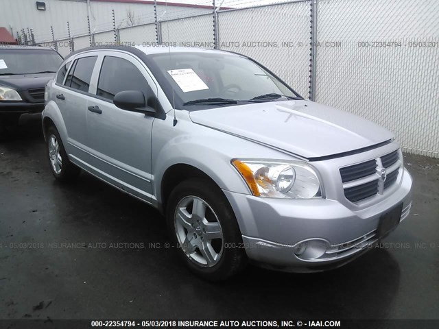 1B3HB48B87D407059 - 2007 DODGE CALIBER SXT SILVER photo 1