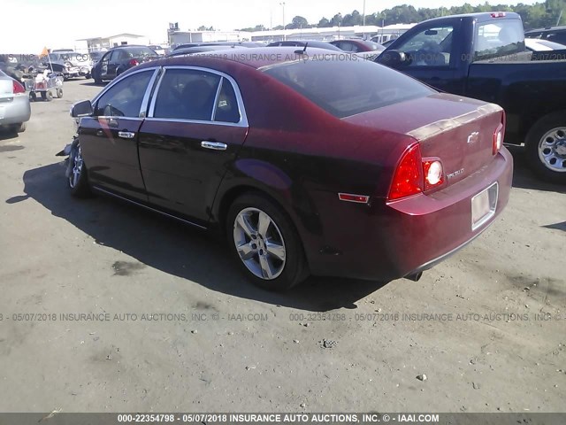 1G1ZC5E13BF281829 - 2011 CHEVROLET MALIBU 1LT 勃艮第红 照片 3
