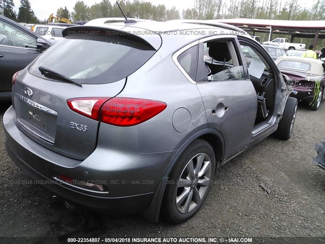 JNKAJ09F48M358360 - 2008 INFINITI EX35 JOURNEY GRAY photo 4