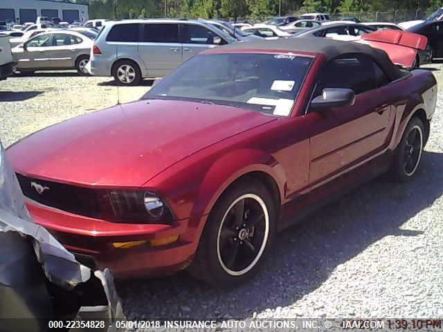1ZVFT84N775329715 - 2007 FORD MUSTANG RED photo 1