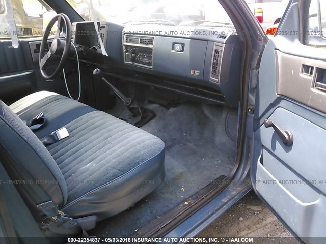 1GCCS14R5M8104013 - 1991 CHEVROLET S TRUCK S10 BLUE photo 5