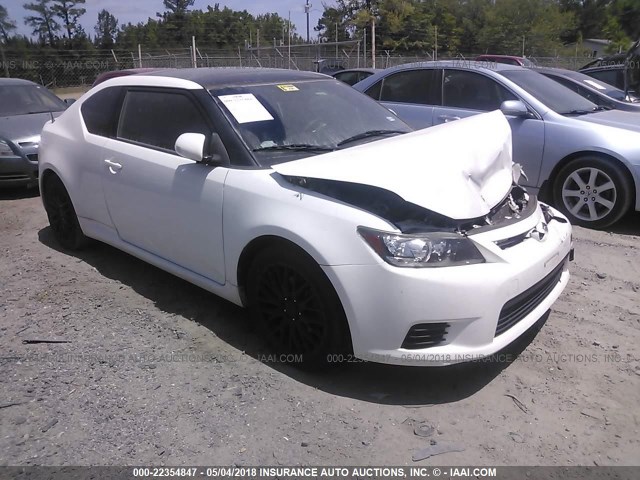 JTKJF5C70D3054176 - 2013 TOYOTA SCION TC WHITE photo 1