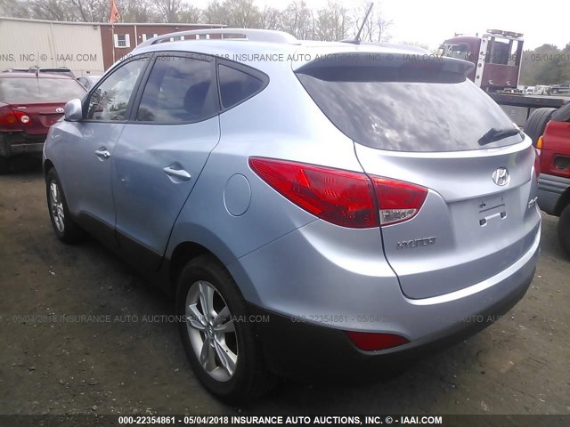 KM8JU3AC3BU155314 - 2011 HYUNDAI TUCSON GLS/LIMITED Light Blue photo 3