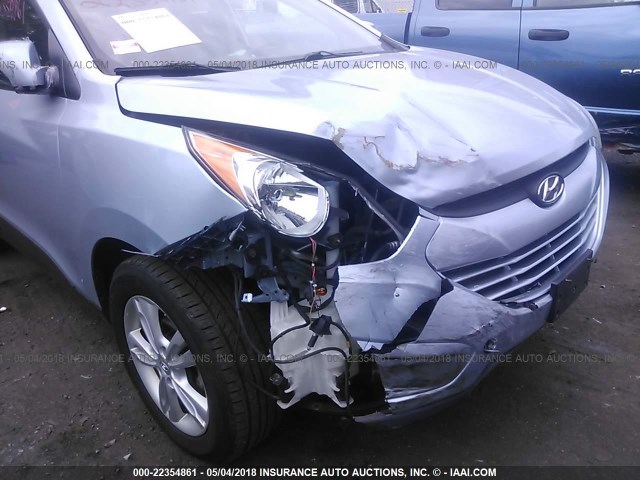 KM8JU3AC3BU155314 - 2011 HYUNDAI TUCSON GLS/LIMITED 浅蓝色 照片 6