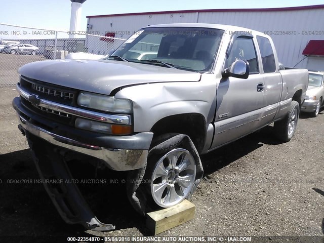 1GCEK19T01E110960 - 2001 CHEVROLET SILVERADO K1500 SILVER photo 2